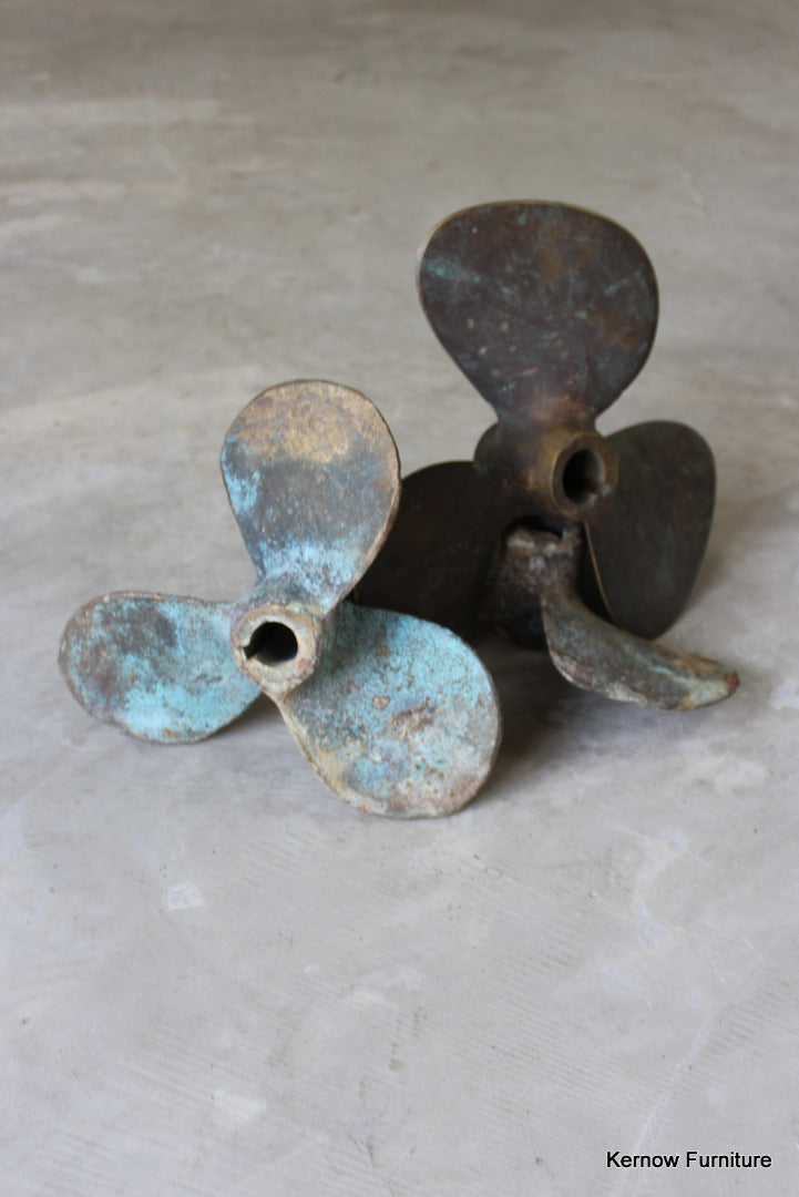 3 Bronze Ships Propellers - Kernow Furniture