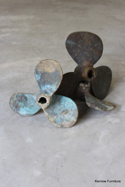 3 Bronze Ships Propellers - Kernow Furniture