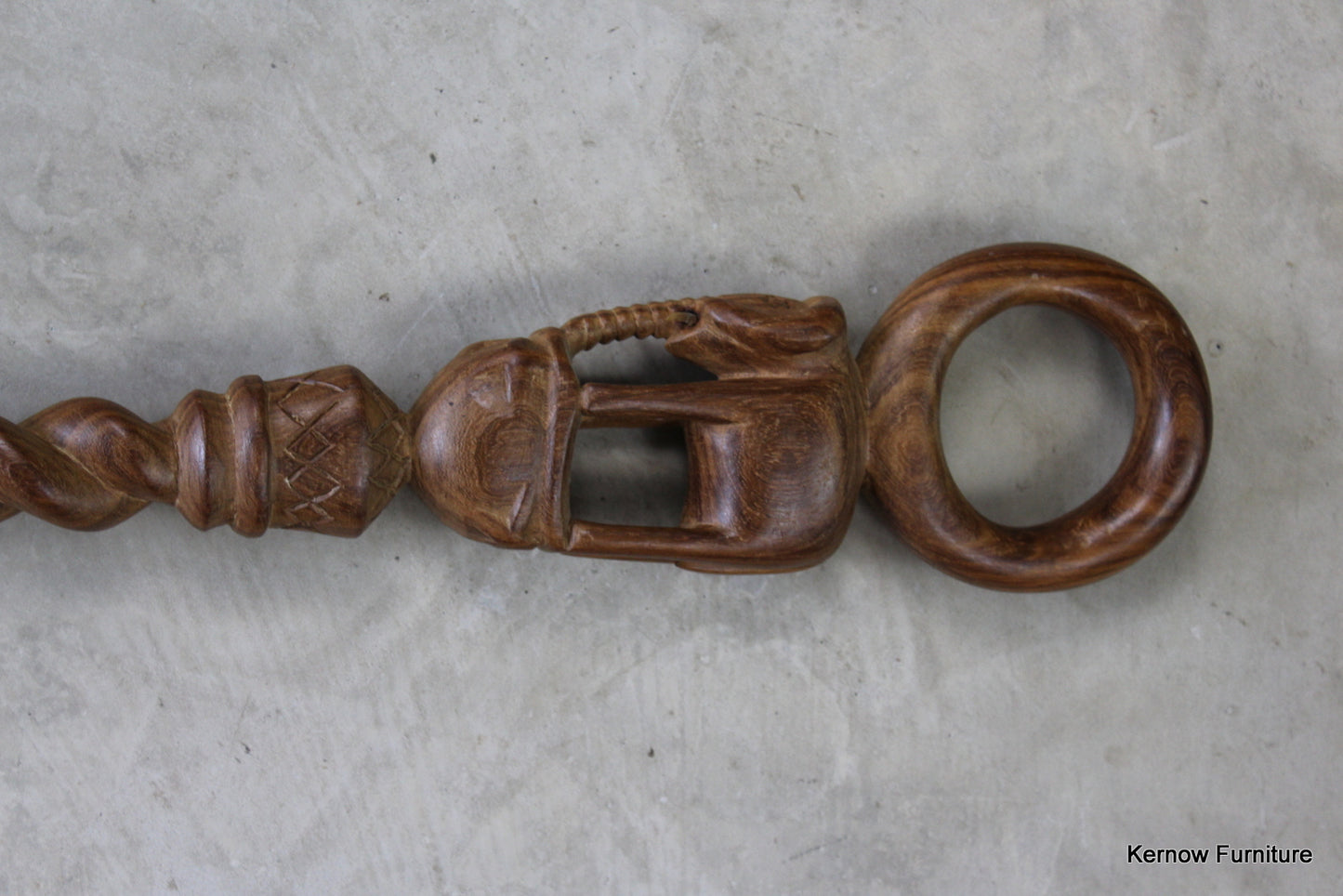 Carved African Walking Stick - Kernow Furniture