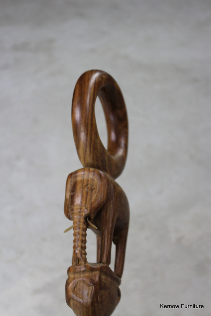 Carved African Walking Stick - Kernow Furniture