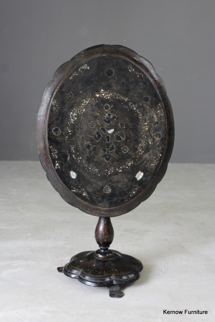 Victorian Papier Mache Tilt Top Centre Table - Kernow Furniture