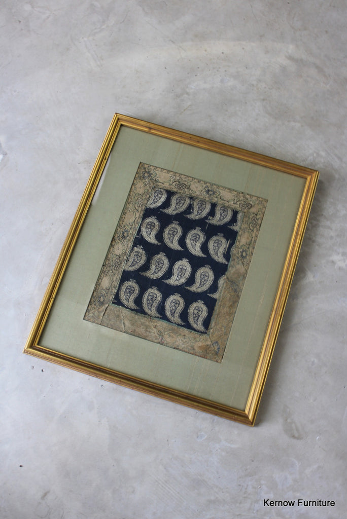 Eastern Framed Silk Panel - Kernow Furniture