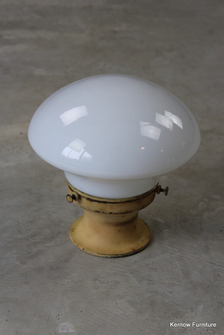 Early 20th Century Milk Glass Shade - Kernow Furniture