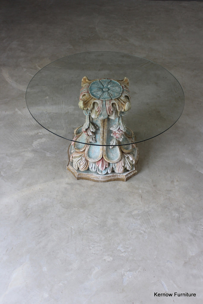 Decorative Round Coffee Table - Kernow Furniture