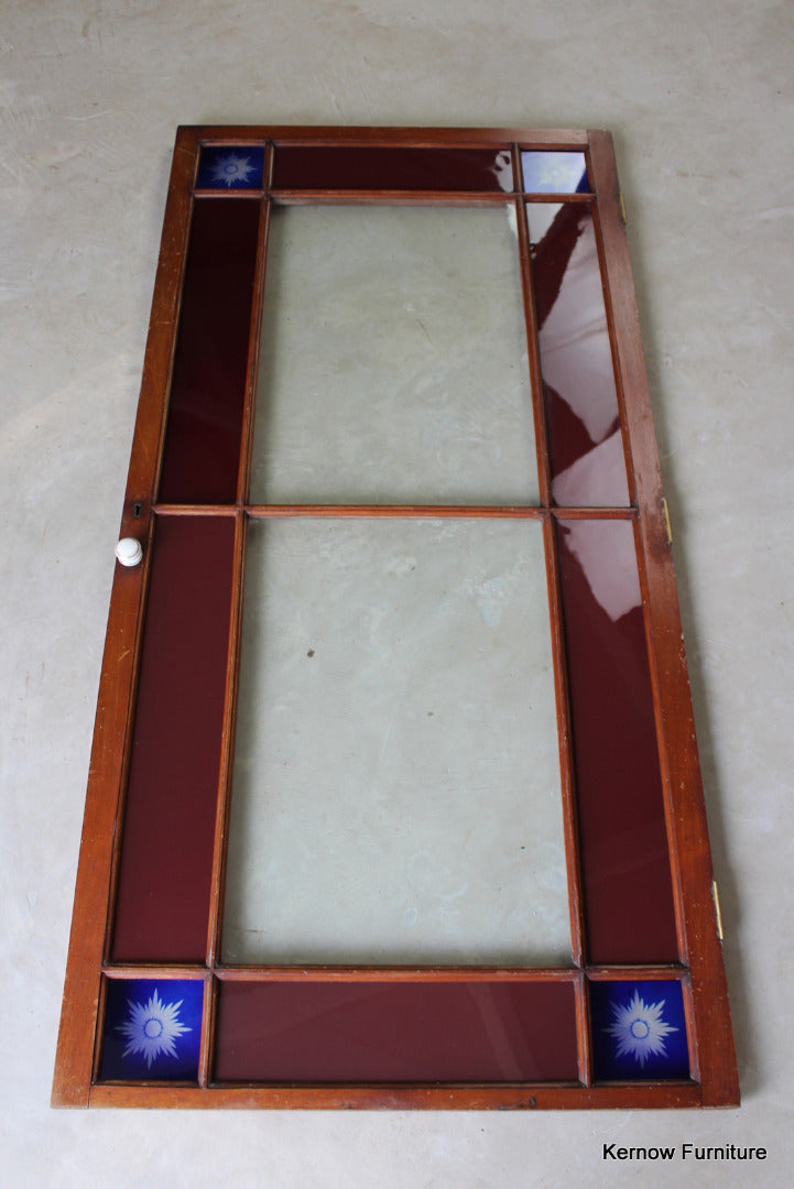 Stained Glass Cabinet Door Starburst Panels - Kernow Furniture