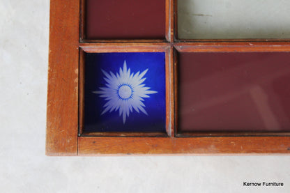 Stained Glass Cabinet Door Starburst Panels - Kernow Furniture