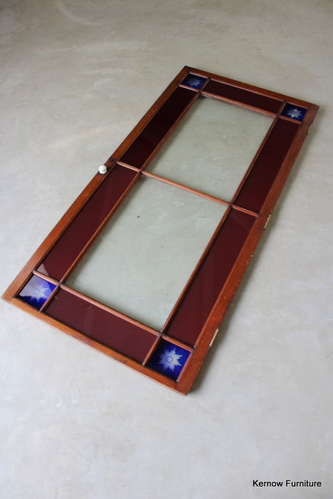 Stained Glass Cabinet Door Starburst Panels - Kernow Furniture