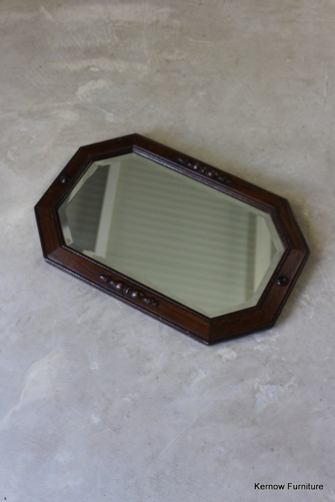 1930s Oak Wall Mirror - Kernow Furniture