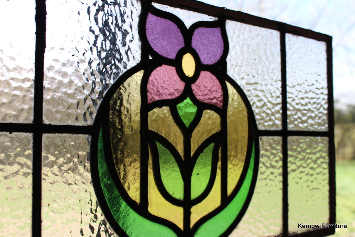 Single Stained Glass Panel - Kernow Furniture