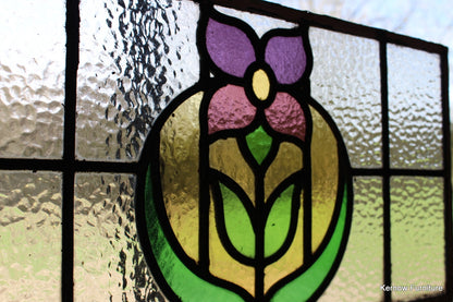 Single Stained Glass Panel - Kernow Furniture