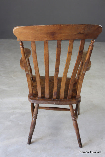 Elm & Beech Lathe Back Armchair - Kernow Furniture