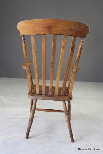 Elm & Beech Lathe Back Armchair - Kernow Furniture