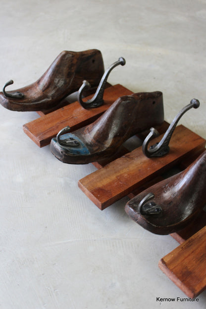 Wooden Shoe Last Coat Rack - Kernow Furniture