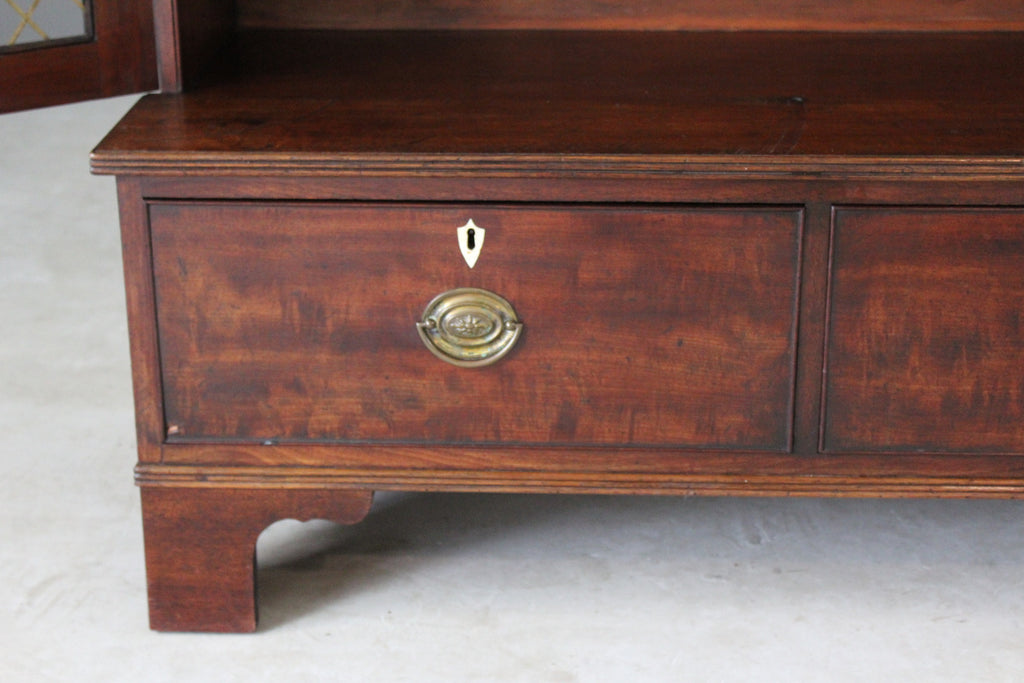 Antique Mahogany Bookcase - Kernow Furniture