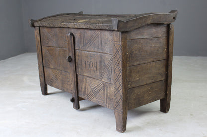 Antique Stained Beech Flour Ark - Kernow Furniture