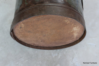 Large Rustic Iron Bucket - Kernow Furniture