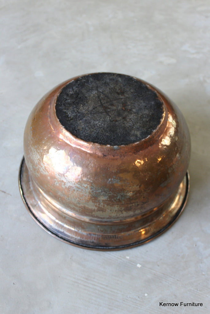 Coppered Metal Pot - Kernow Furniture