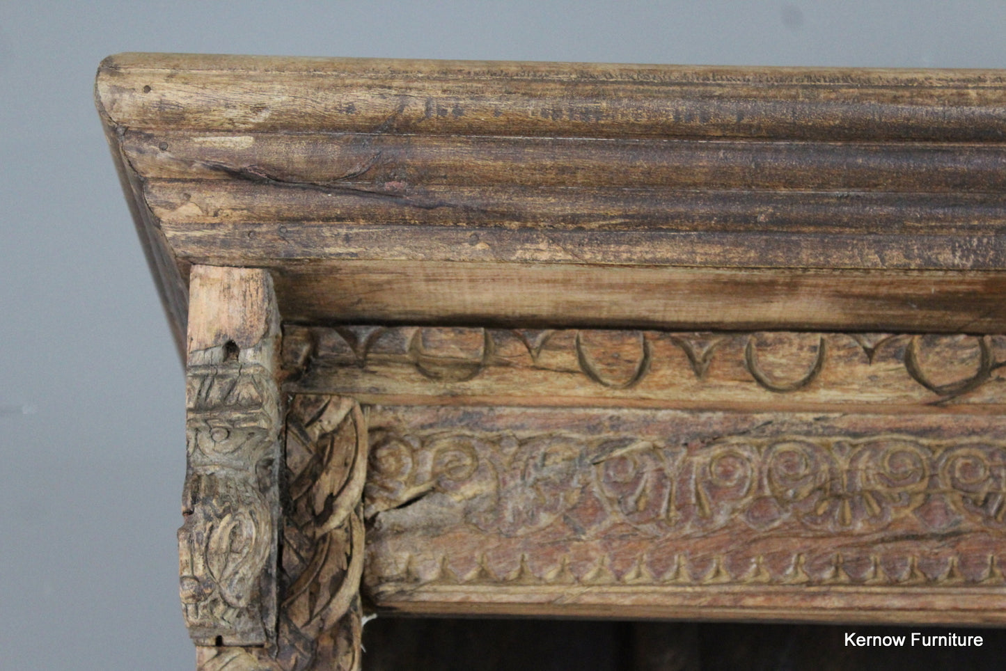 Carved Indian Bookcase - Kernow Furniture