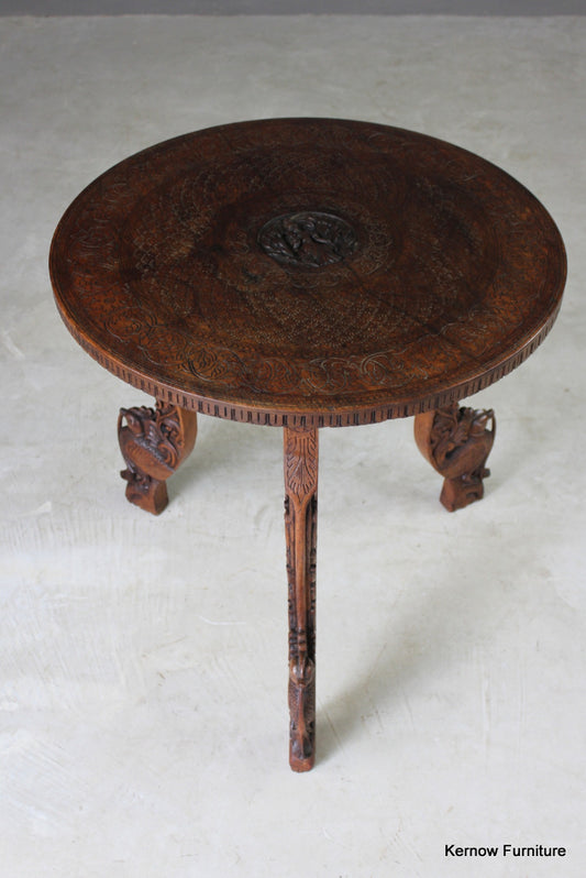 Carved Eastern Side Table - Kernow Furniture