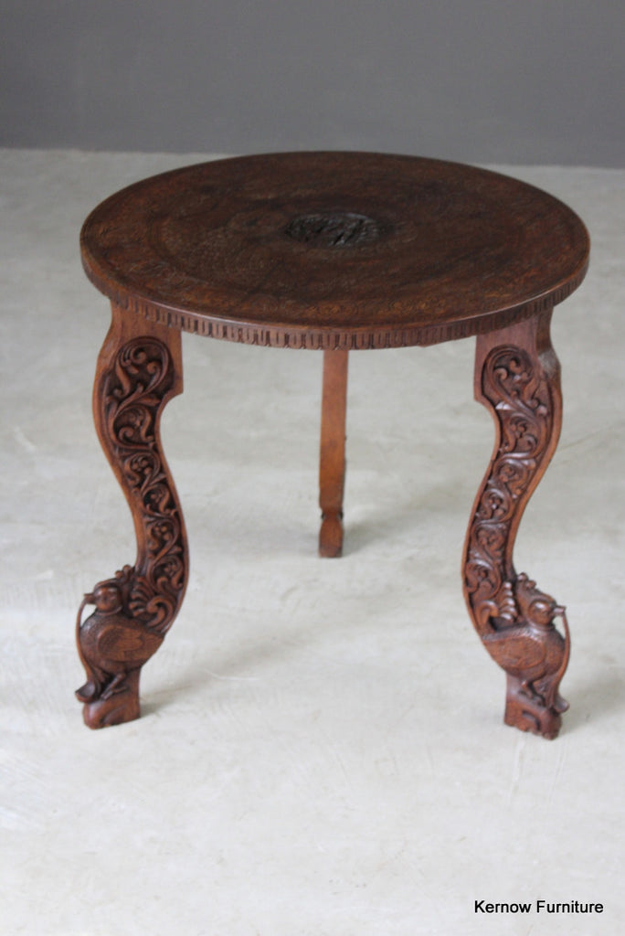 Carved Eastern Side Table - Kernow Furniture