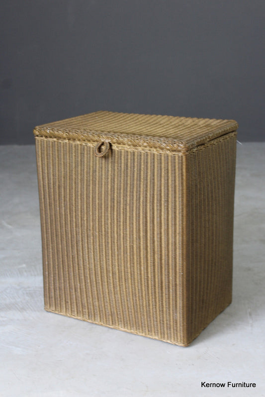 Lloyd Loom Lusty Gold Linen Basket - Kernow Furniture