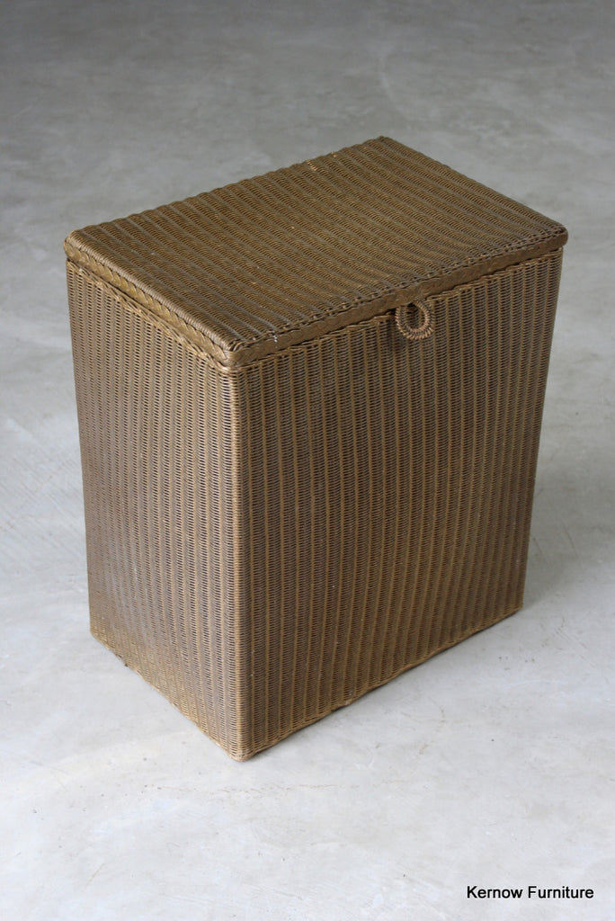 Lloyd Loom Lusty Gold Linen Basket - Kernow Furniture