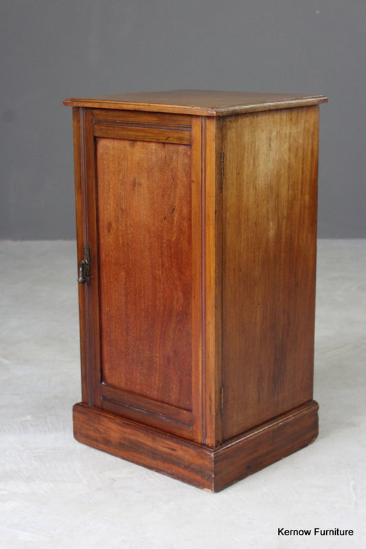 Edwardian Mahogany Bedside Cabinet - Kernow Furniture