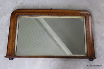 Antique Tunbridge Style Overmantle Mirror - Kernow Furniture