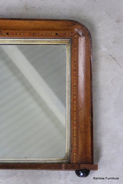 Antique Tunbridge Style Overmantle Mirror - Kernow Furniture