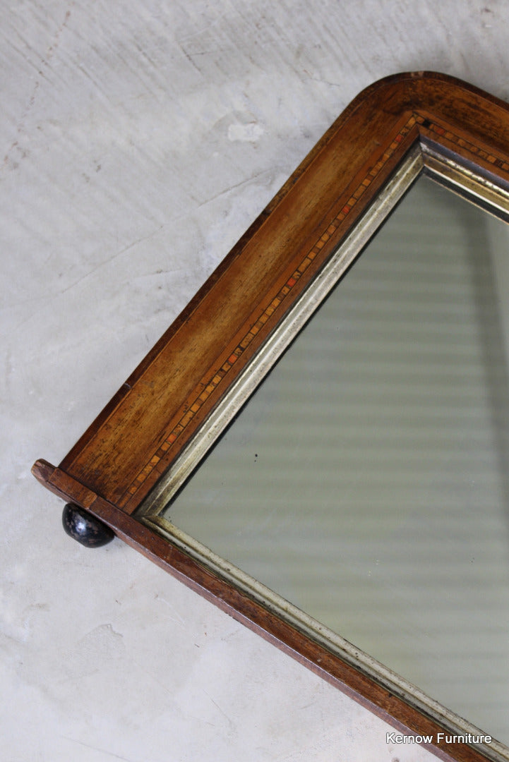 Antique Tunbridge Style Overmantle Mirror - Kernow Furniture