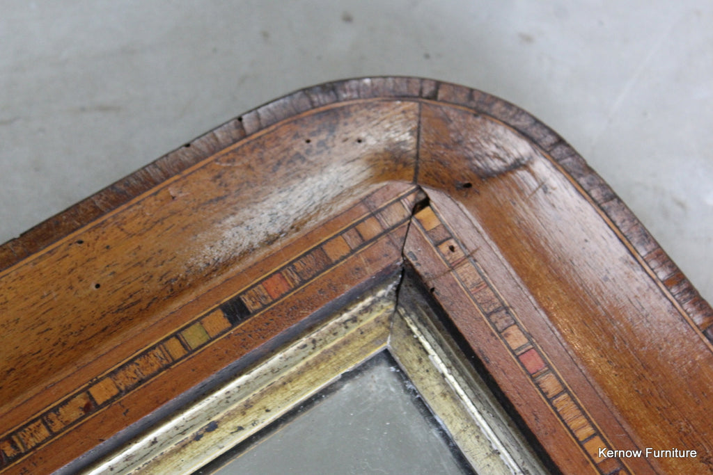 Antique Tunbridge Style Overmantle Mirror - Kernow Furniture