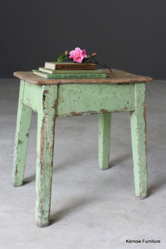 Antique Rustic Stool - Kernow Furniture