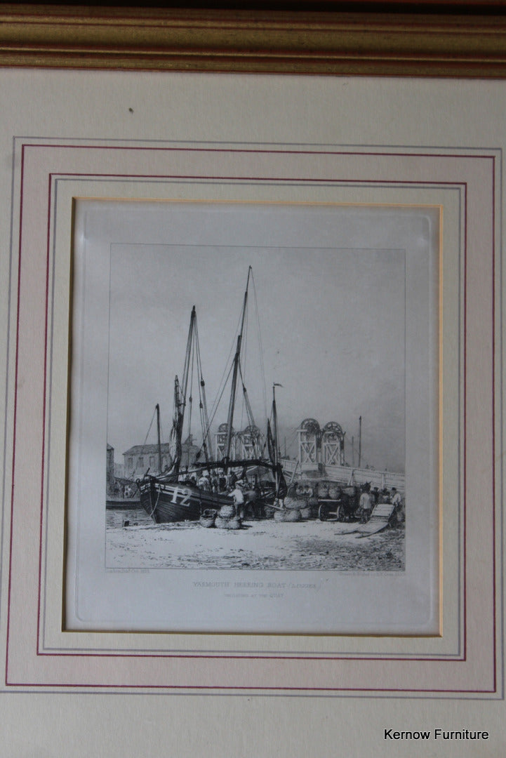 Pair Antique Nautical Prints - Kernow Furniture