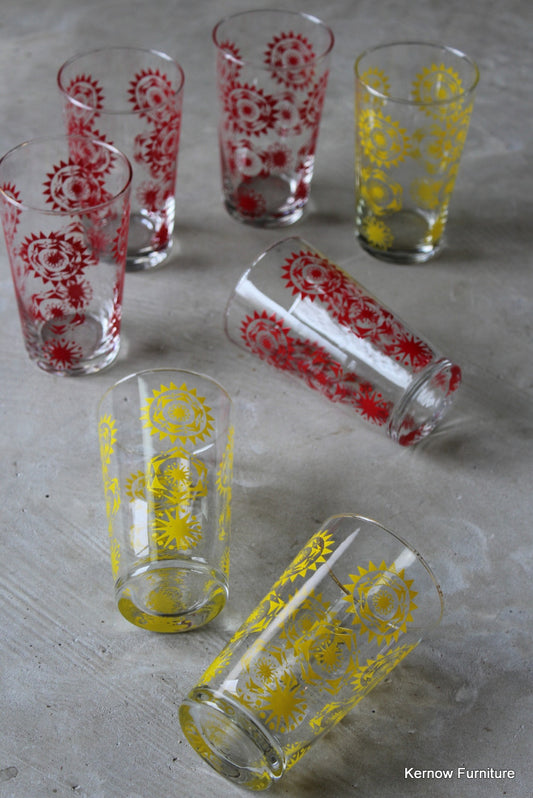 Retro Glass Tumblers - Kernow Furniture
