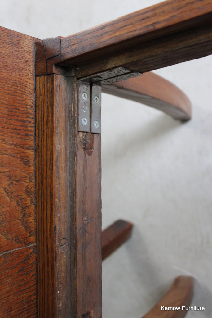 4 Oak Gothic Revival Dining Chairs (3) - Kernow Furniture