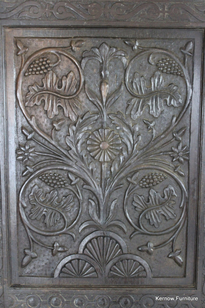Pair Antique Carved Panelled Doors - Kernow Furniture