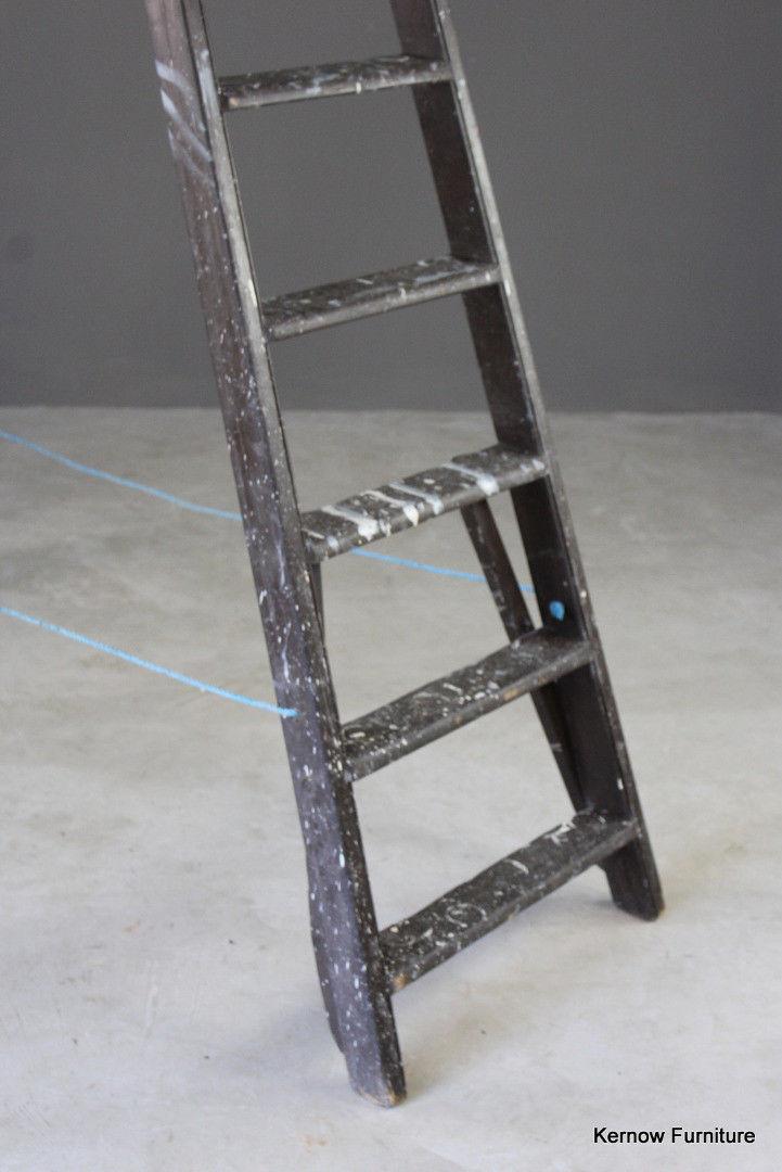 Large Salvaged Wooden Ladder