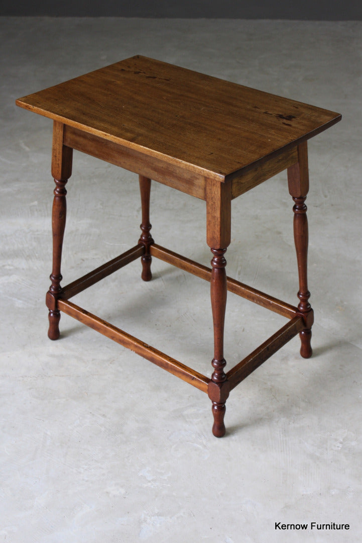 Edwardian Stained Beech Occasional Table - Kernow Furniture