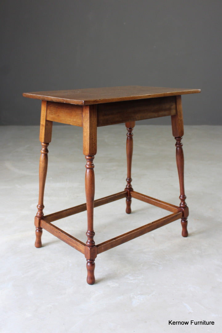 Edwardian Stained Beech Occasional Table - Kernow Furniture