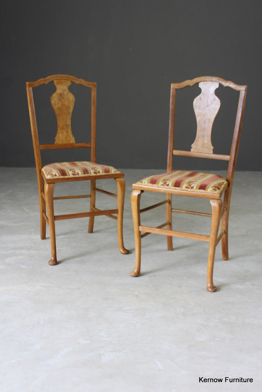 Pair French Style Bedroom Chairs - Kernow Furniture