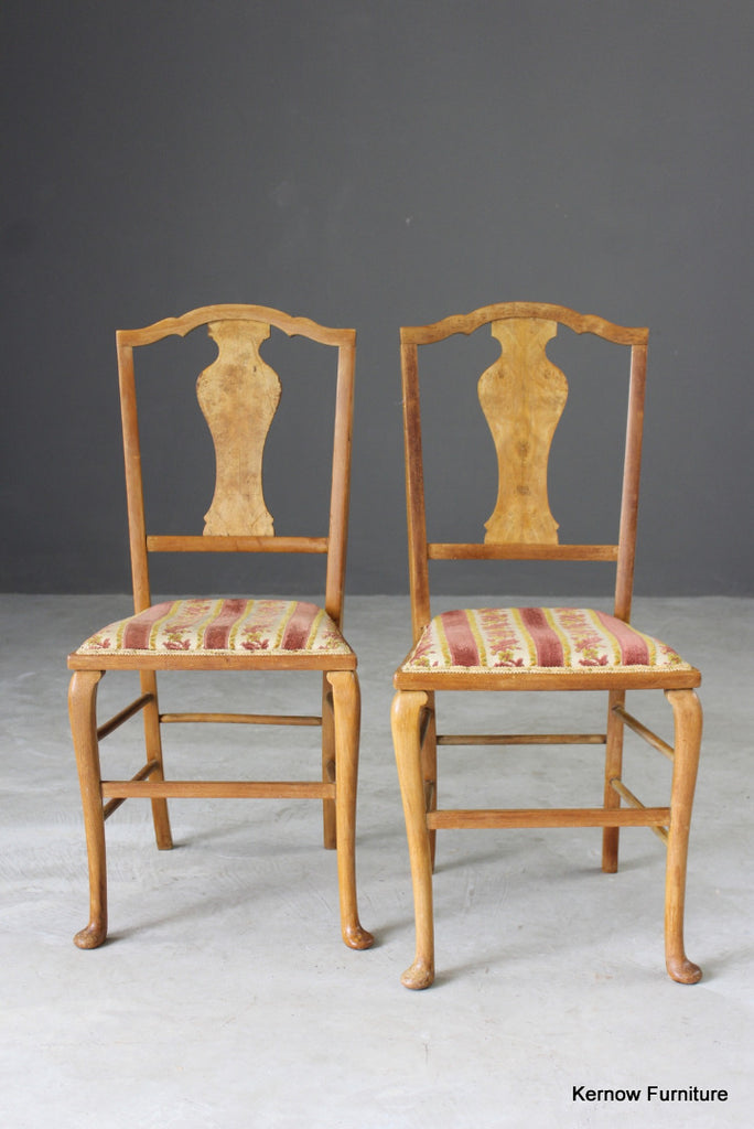 Pair French Style Bedroom Chairs - Kernow Furniture