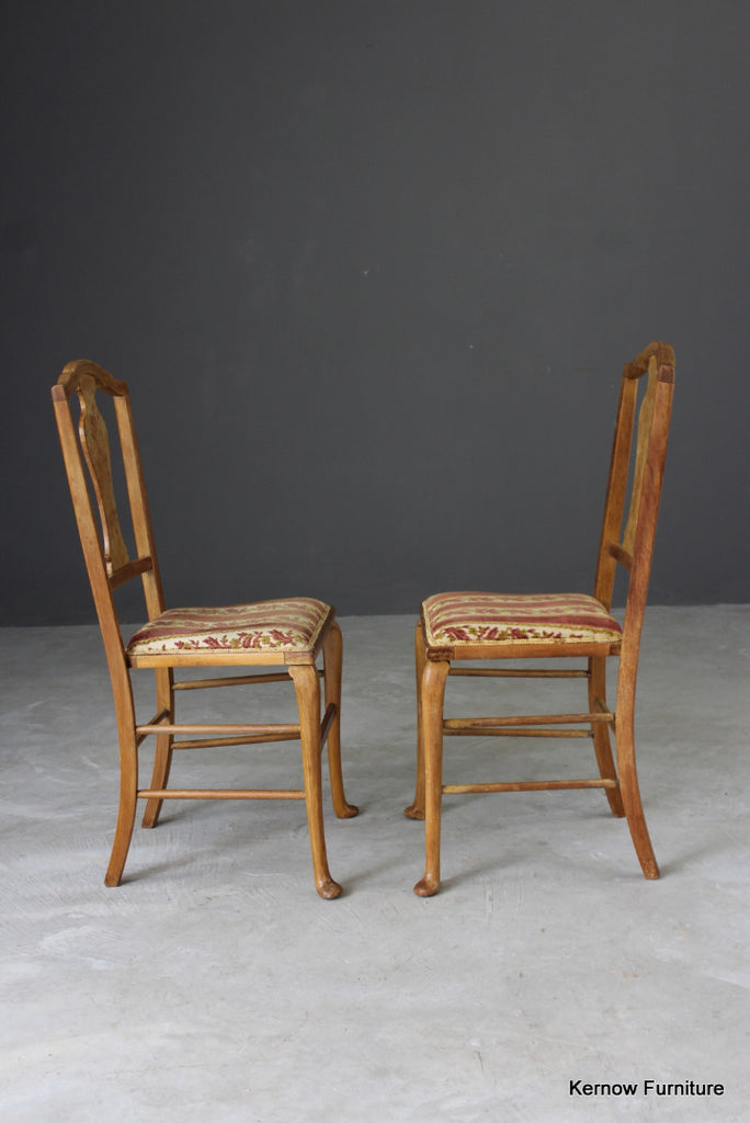 Pair French Style Bedroom Chairs - Kernow Furniture