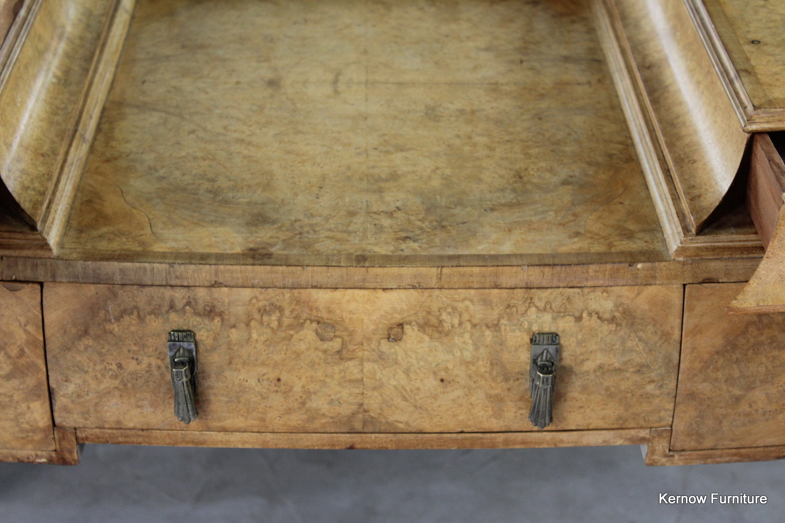 French Burr Maple Dressing Table - Kernow Furniture