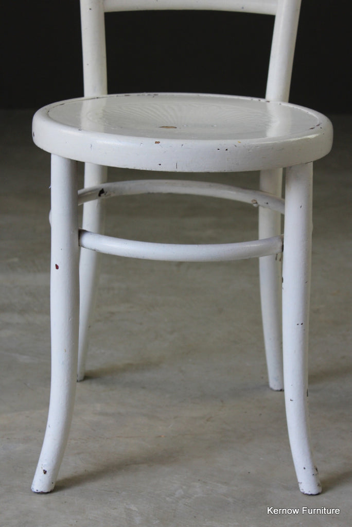 Single White Painted Chair - Kernow Furniture