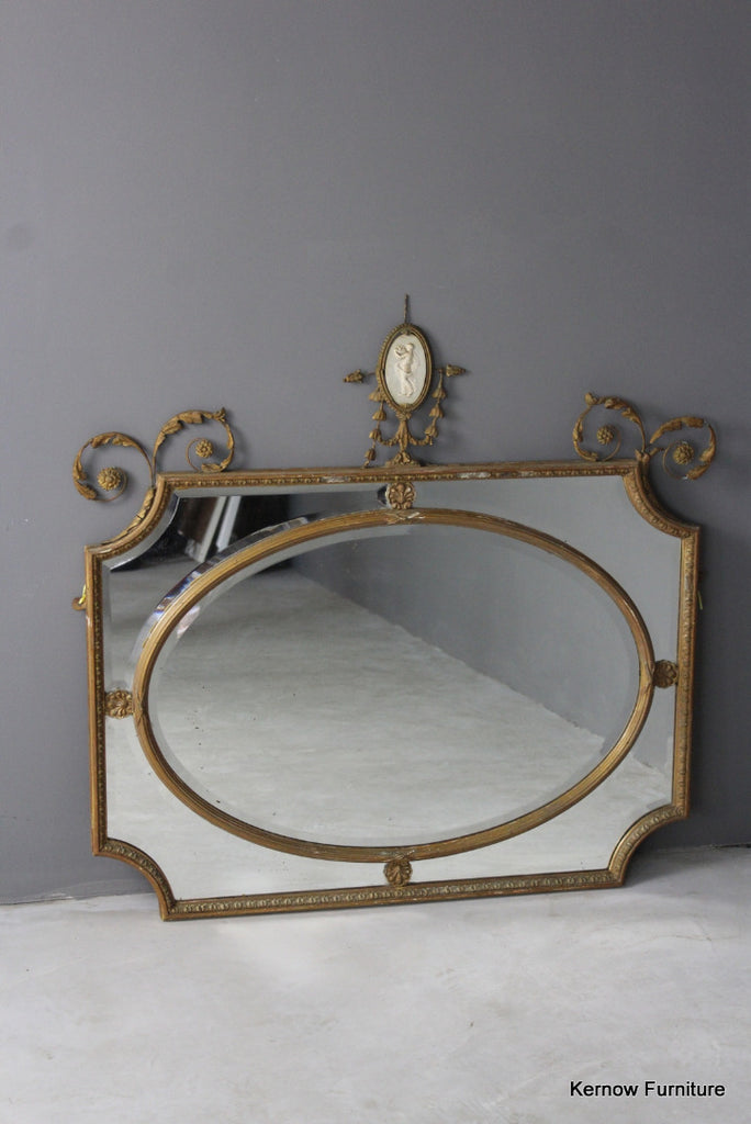 19th Century Adam Style Mirror - Kernow Furniture