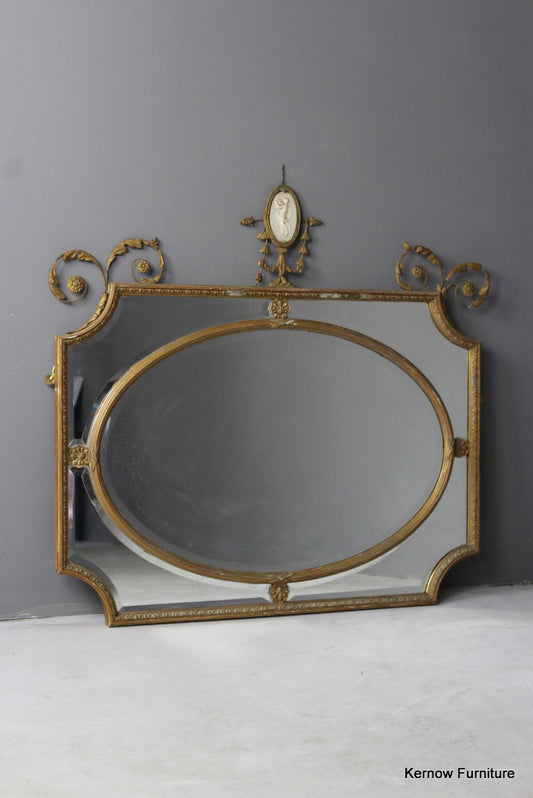 19th Century Adam Style Mirror - Kernow Furniture