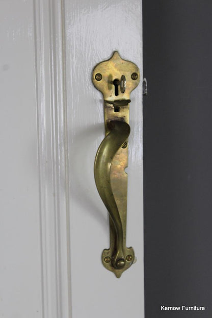 Early 20th Century Pine Door with Brass Handle (2) - Kernow Furniture