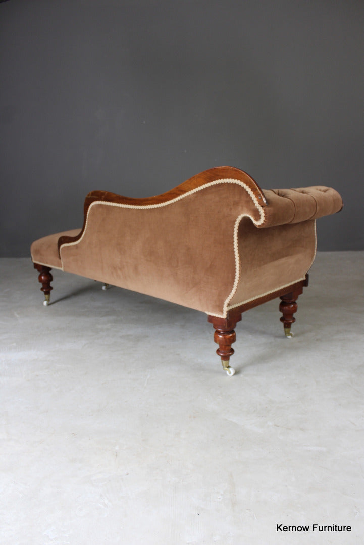 Victorian Upholstered Chaise Longue - Kernow Furniture