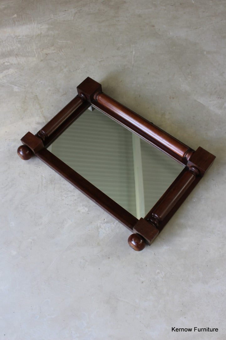 Victorian Mahogany Overmantle Mirror - Kernow Furniture