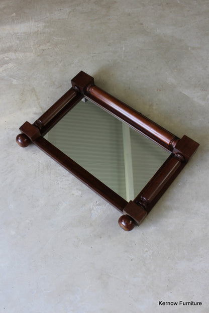 Victorian Mahogany Overmantle Mirror - Kernow Furniture